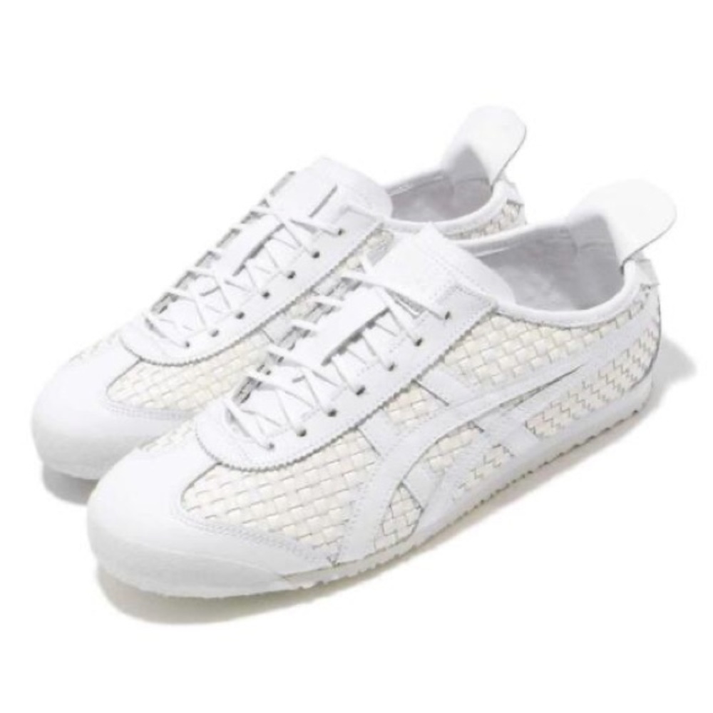 RARE Onitsuka Tiger Mexico 66 Sneaker Unisex Leather in White & White Tiger